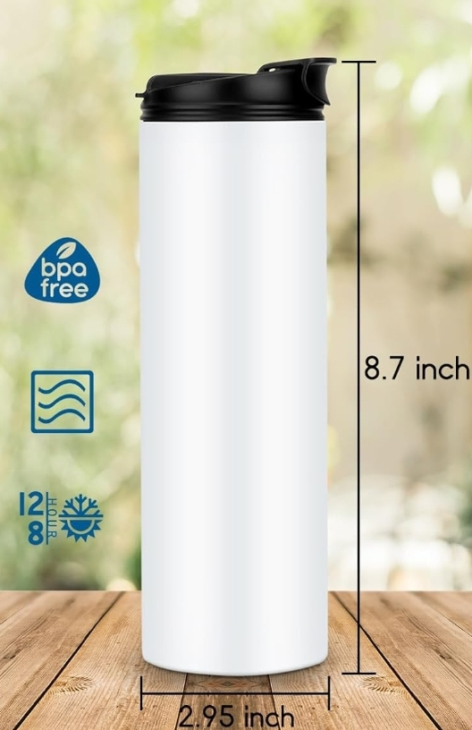 Sublimated  2-in-1 Sip/Straw  20 oz Tumblers